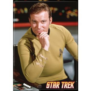 Star Trek Classic Kirk On Bridge Fridge Magnet 