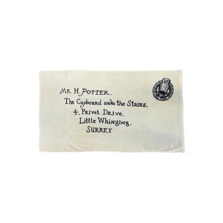 Harry Potter Letter Of Acceptance Address 29x59 Beach Towel
