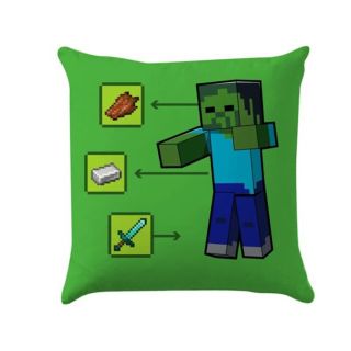Minecraft TNT Polyester Throw Pillow 