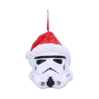 Stormtrooper Helmet Santa Hat Hanging Ornament