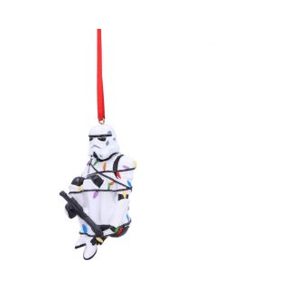 Stormtrooper In Holiday Lights Hanging Ornament