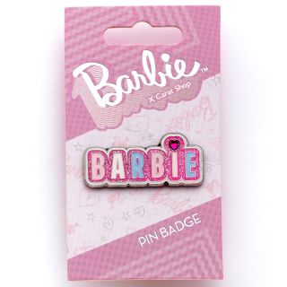Barbie Sparkly Logo Pin Badge