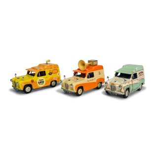 Corgi Wallace & Gromit Austin A35 Van Collection - Cheese Please!, Top Bun, Spick & Spanmobile