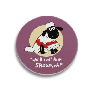 Wallace and Gromit - Shaun The Sheep Ceramic Coaster (Single)