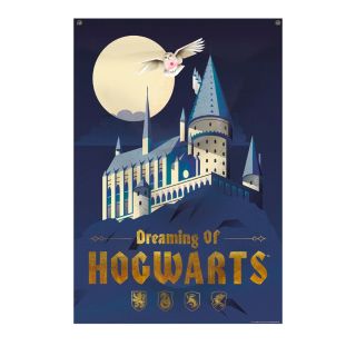 Harry Potter Dreaming of Hogwarts Fabric Wall Banner