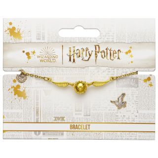 Harry Potter 3D Golden Snitch Gold Bracelet