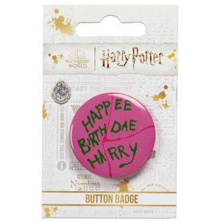 Happee Birthdae Harry Cake Button Badge
