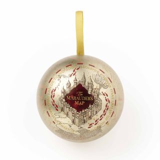 Harry Potter Marauders Map Christmas Gift Holiday Tree Ornament with Pin