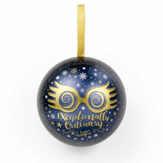 Harry Potter Luna Lovegood Glasses Christmas Holiday Tree Ornament with Necklace 