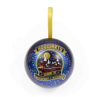 Harry Potter Hogwarts Holiday Tree Ornament with Necklace 