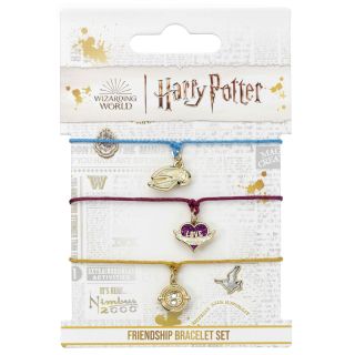 Harry Potter Golden Snitch,Love Potion & Time Turner Friendship Bracelet set