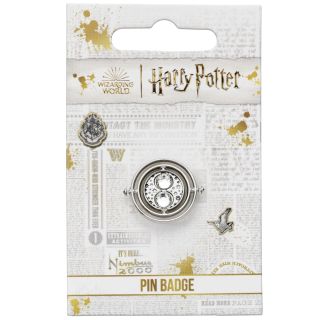 Harry Potter Time Turner Silver Tone Pin Badge