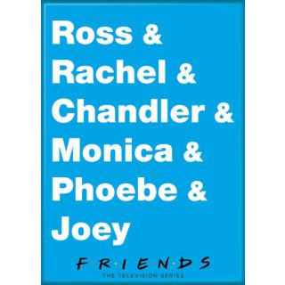 Friends Names 3.5 x 2.5 inch Photo Magnet