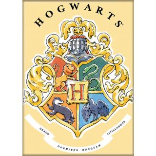 Harry Potter Whimsy Hogwarts Crest 3.5 x 2.5 Magnet 