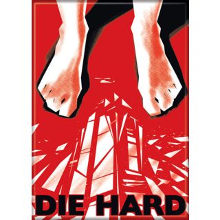 Die Hard Feet and Glass 3.5 x 2.5 Magnet