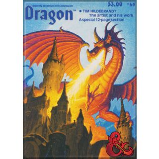 Dungeons and Dragons Dragon Magazine 69 3.5 x 2.5 Magnet