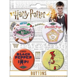 Harry Potter Hogsmeade Carded Button Set