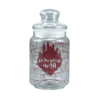Harry Potter Marauder's Map Glass Candy Jar