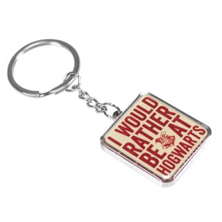 Harry Potter I'd Rather Be At Hogwarts Keychain