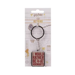 Harry Potter I'd Rather Be At Hogwarts Keychain