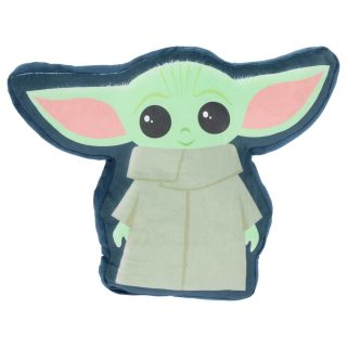 Star Wars Mandalorian Grogu Shaped Kids Throw Pillow