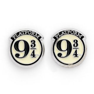 Harry Potter Platform 9 3/4 Silver Plated Stud Earrings