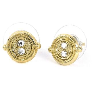 Harry Potter Time Turner Gold Plated Stud Earrings