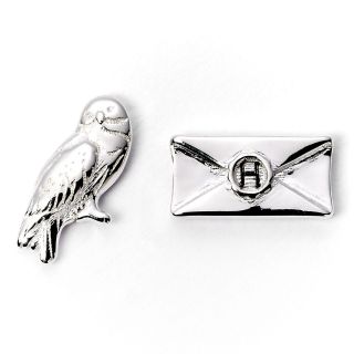 Harry Potter Silver Plated Hedwig & Letter Silver Plated Stud Earrings