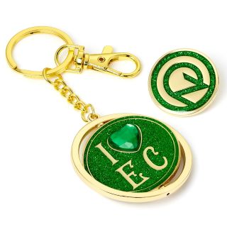 Wicked I love Emerald City Keychain & Oz Logo Pin Badge Gift Set