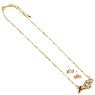 Harry Potter Honeyduke Logo Necklace and Earring Set