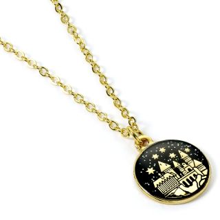 Harry Potter Gold Tone Hogwarts Castle Necklace