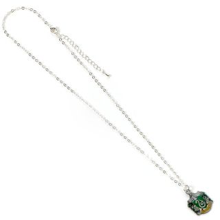 Harry Potter Slytherin Crest Silver Plated Necklace