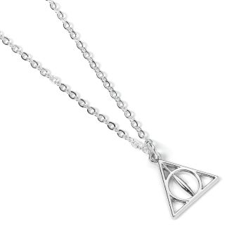 Harry Potter Silver Plated Deathly Hallows Chain Necklace