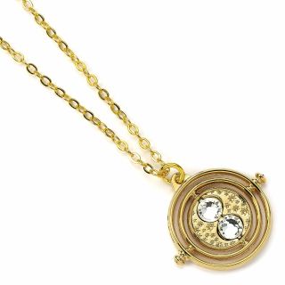 Harry Potter Gold Plated Time Turner Necklace Non Rotating