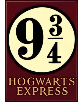 Harry Potter Hogwarts Express Platform 9 3/4 2 1/2 in. x 3 1/2 in Magnet Magnet 