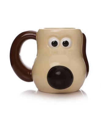 Wallace and Gromit - Gromit Head Shaped Mug Front