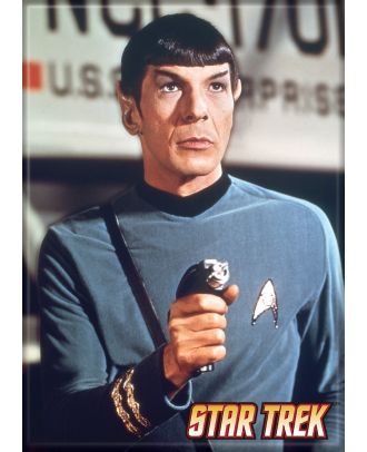 Star Trek Classic Spock With Phaser Fridge Magnet 