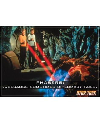 Star Trek Classic Phasers Because Diplomacy Fails Magnet 