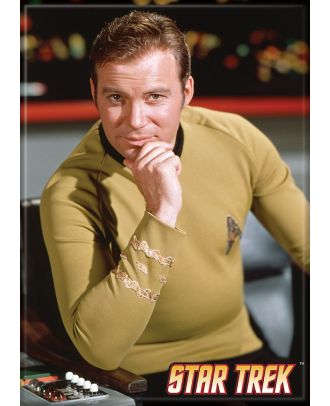Star Trek Classic Kirk On Bridge Fridge Magnet 