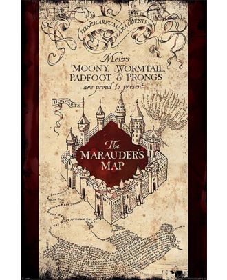 Harry Potter Marauder's Map 24x36 Poster