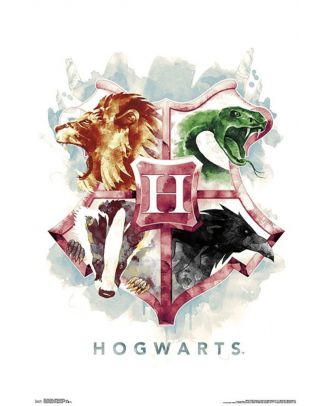 Harry Potter Hogwarts Crest (Watercolor)  22x34 Poster