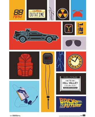 Back To The Future Elements 22x34 Poster