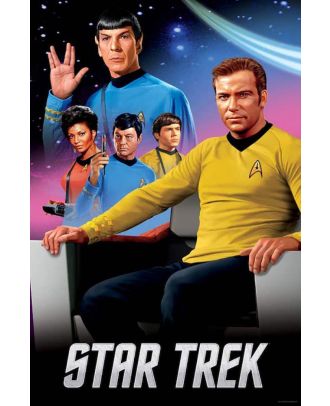 Star Trek Classic Crew Art 24x36 Poster