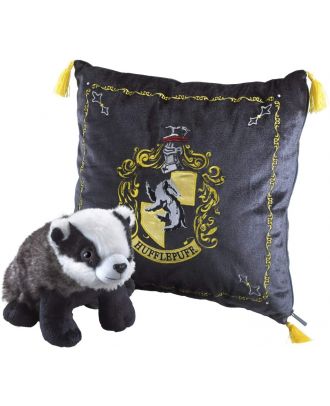 The Noble Collection Hufflepuff House Mascot Plush Throw PIllow