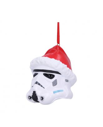 Stormtrooper Helmet Santa Hat Hanging Ornament