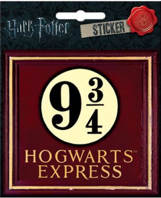 Harry Potter 9 3/4 Hogwarts Express 4 x 4 1/2 Inch Sticker