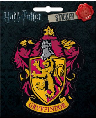 Harry Potter Gryffindor Crest 4 x 4 1/2 Inch Sticker