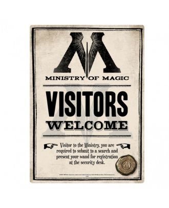 Harry Potter Ministry Of Magic Small Tin Sign