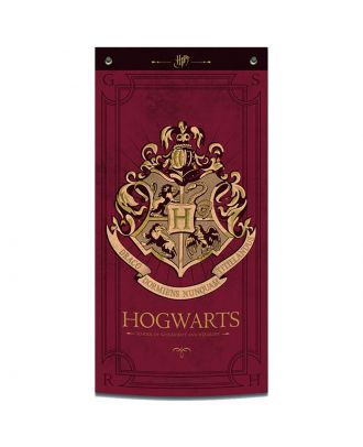 Harry Potter Hogwarts Burgundy Fabric Wall Banner