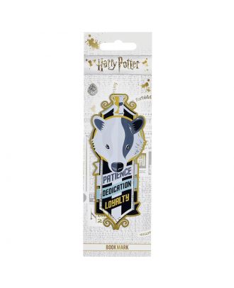 Harry Potter Stainless Steel Hufflepuff Bookmark Carded